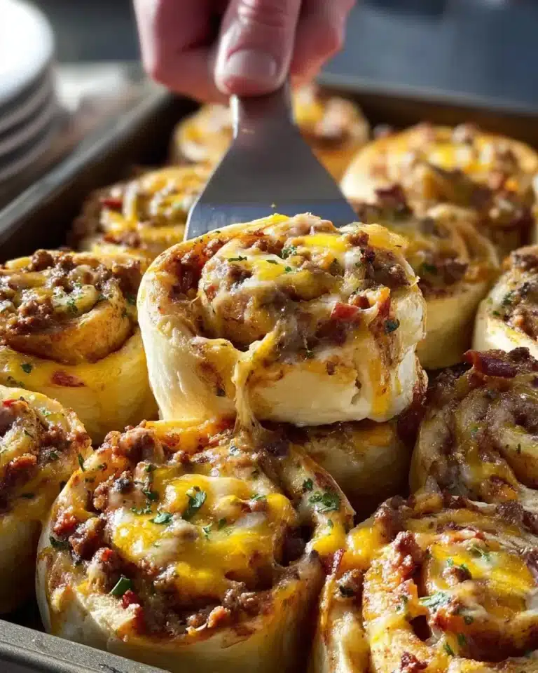 Freshly baked savory breakfast rolls served on a plate