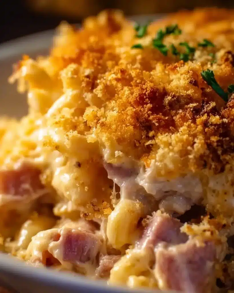 Delicious Chicken Blue Ribbon dish garnished and ready to serve.