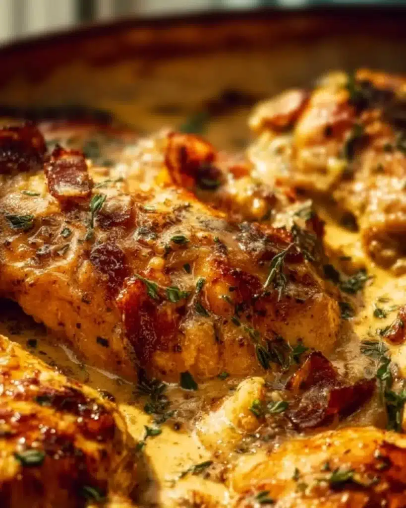 Delicious Crock Pot Marry Me Chicken served on a plate with herbs and creamy sauce.