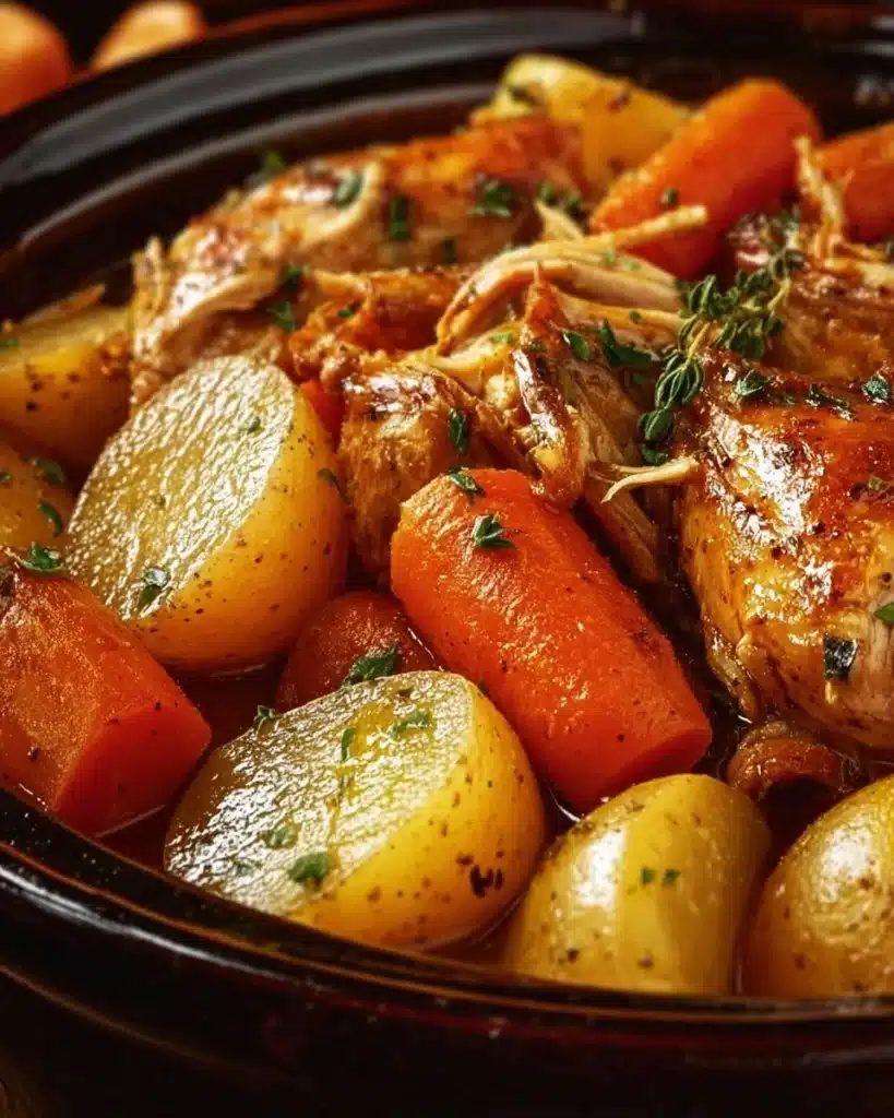 Garlic Butter Chicken Crockpot Recipe for tender and flavorful chicken