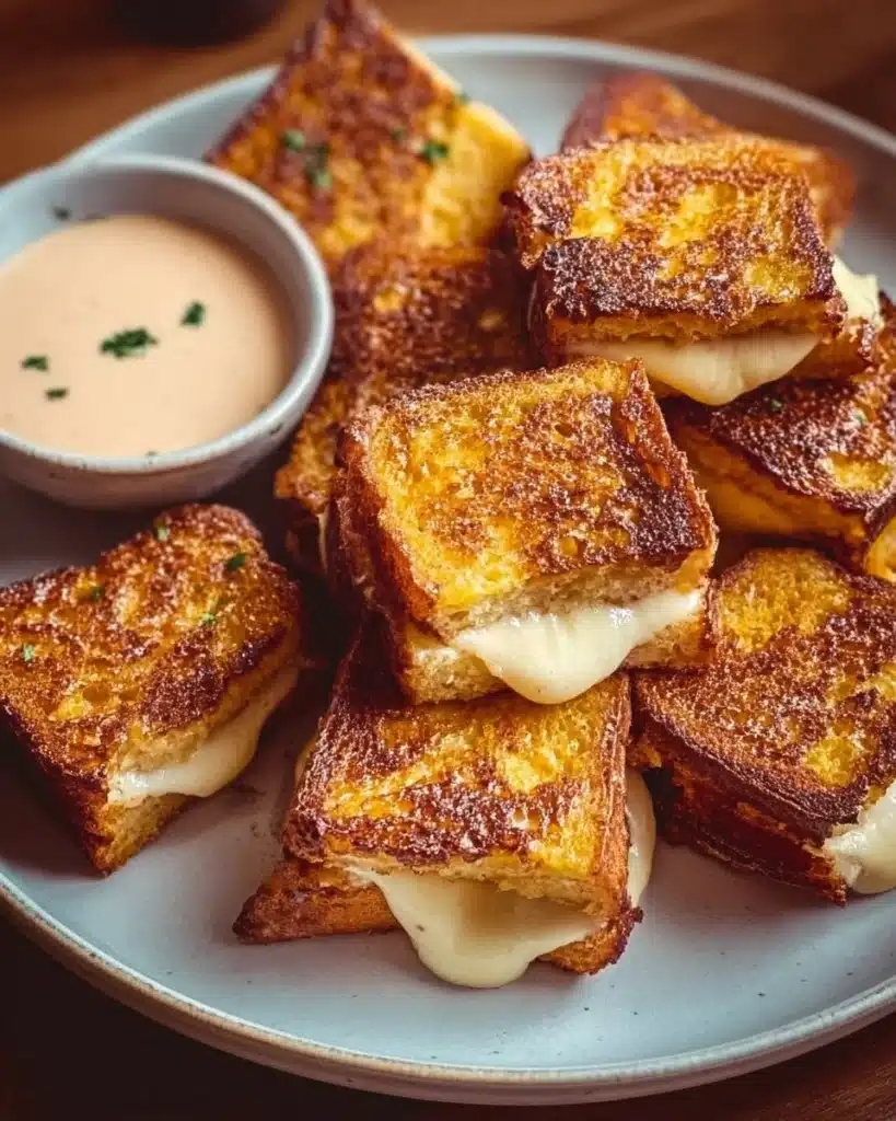 Hawaiian Roll Grilled Cheese sandwich with melting cheese and toasted rolls.