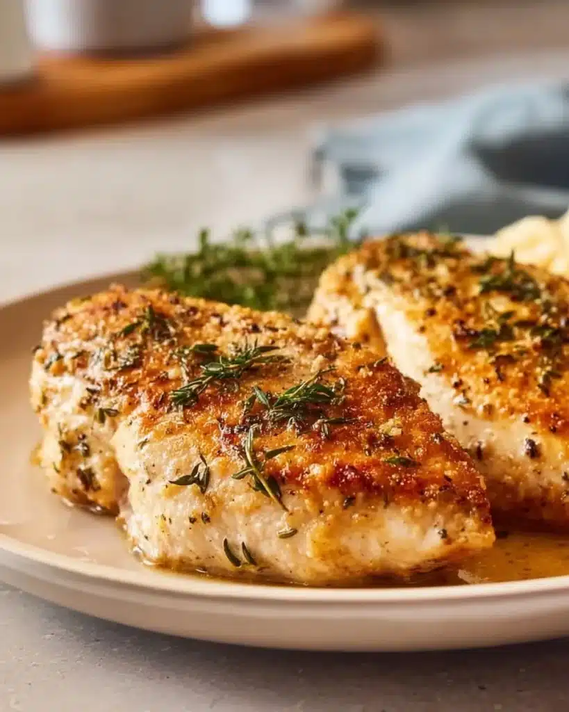 Slow cooker chicken breast dish with herbs and spices