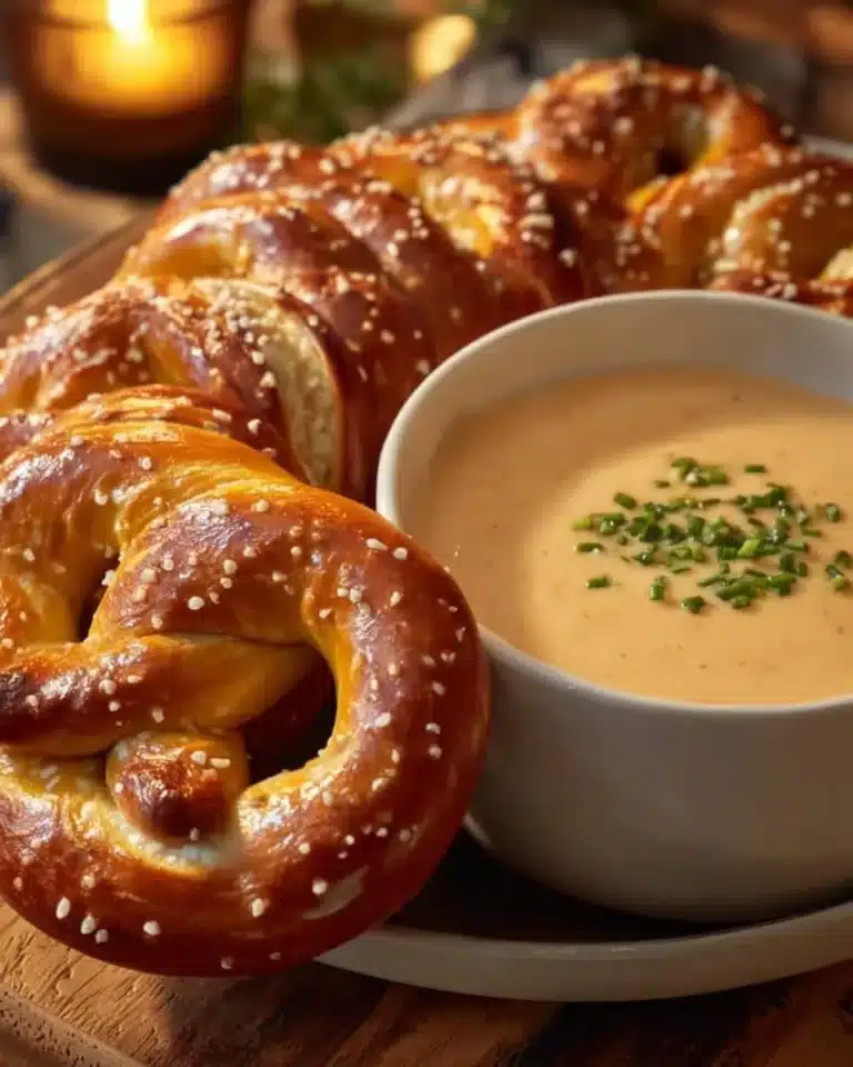 Delicious homemade soft pretzels fresh out of the oven.