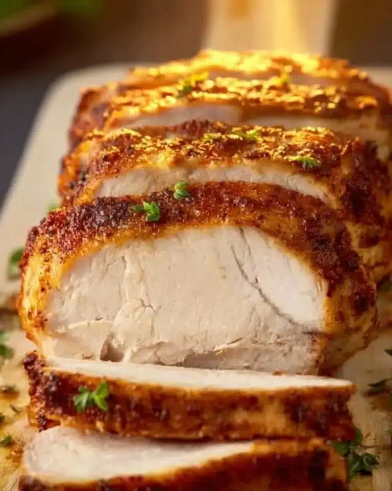 Juicy Slow Cooker Turkey Breast 2 Juicy slow cooker turkey breast served with herbs and vegetables