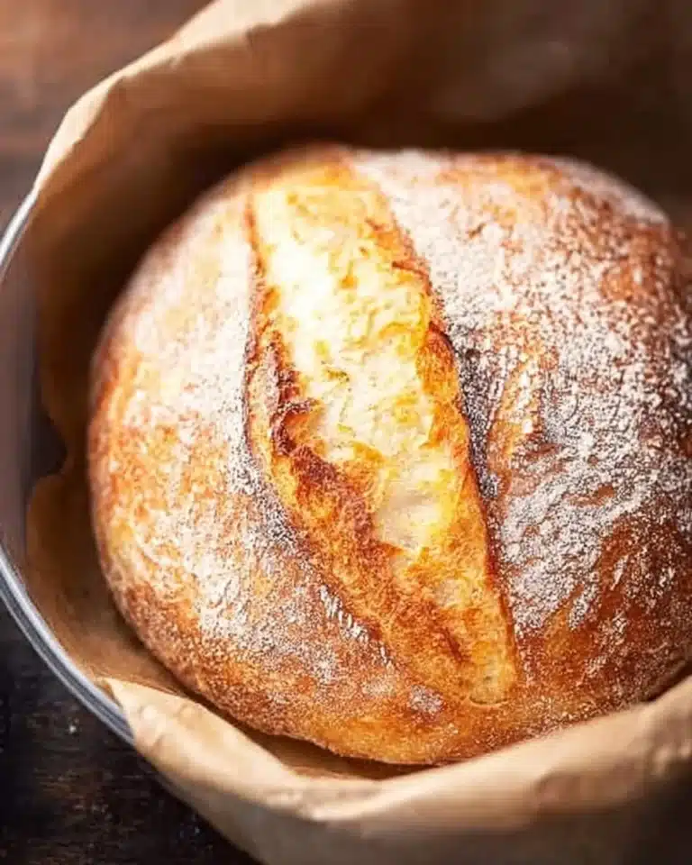 No-Fail Sourdough Bread 2 Freshly baked no-fail sourdough bread with a golden crust