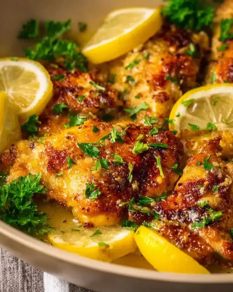 Delicious 30-Minute Lemon Chicken cooked with fresh herbs and lemon zest.