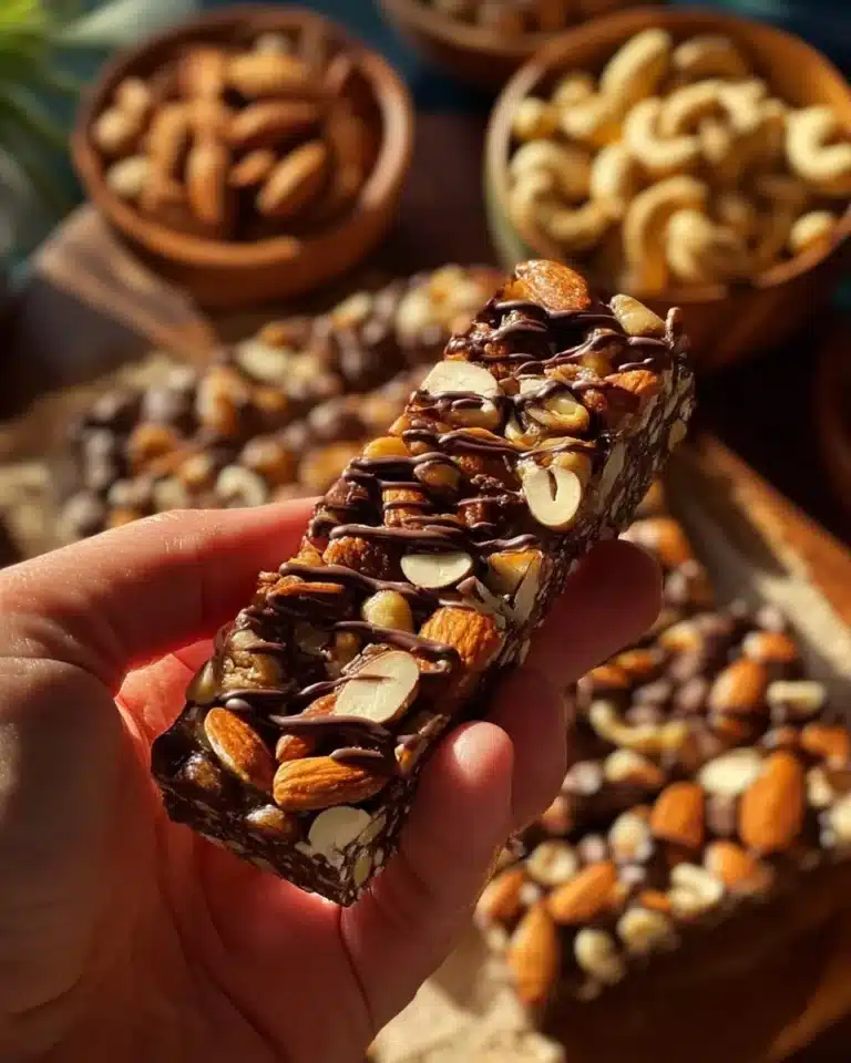 Delicious dark chocolate and sea salt nut bars for a healthy snack.