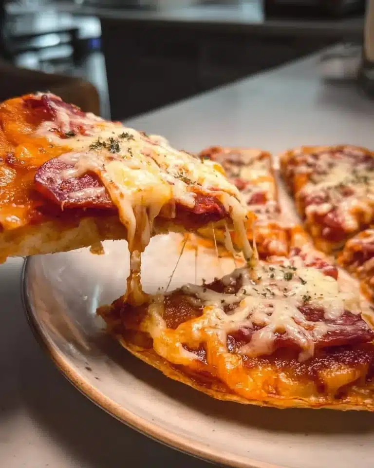 Delicious Pizza Eggs served on a plate with fresh ingredients and toppings.